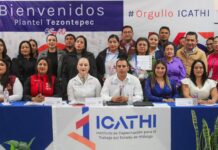 Tezontepec de Aldama firma convenio con ICATHI en el marco de su 30 aniversario en Atengo