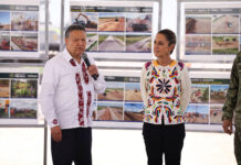 Sheinbaum y Menchaca verifican avance del tren México-Pachuca