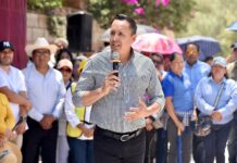 Inaugura Cristhian Martínez la calle Tula en San Miguel Vindhó, estuvo abandonada cinco años