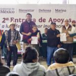 Comienza segunda entrega de apoyos a familias afectadas por las lluvias en Chapulhuacán