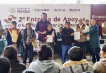 Comienza segunda entrega de apoyos a familias afectadas por las lluvias en Chapulhuacán