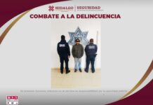 Asegura SSPH a presunto homicida en Tulancingo