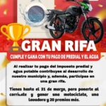 Gobierno Municipal de Tepetitlán, invita a participar en rifa por pago de predial y agua