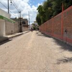 Avanza pavimentación de la calle Nigromante en su etapa final