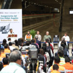 Julio Menchaca acompaña la inauguración del tren Buenavista–AIFA