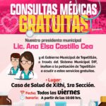 Tepetitlán, acerca servicios de salud gratuitos a la comunidad de Xithi