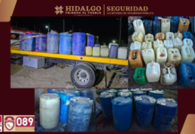 Policía del Estado desmantela «bodega huachicolera» en Tepeapulco