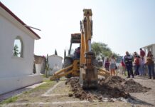Fin al desabasto de agua: Yocelyn Tovar arranca construcción de macro piletas en el Panteón Municipal