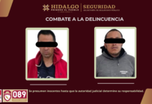 SSPH detiene a dos distribuidores de sustancias ilícitas en Actopan