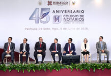 Julio Menchaca acompaña fortalecimiento del Colegio de Notarios del Estado de Hidalgo