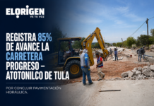 Carretera Progreso–Atotonilco de Tula alcanza 85% de avance; prevén concluirla en septiembre