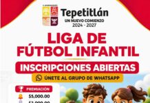 ¡Llegó la hora de rodar el balón! Inscríbete a la Liga Infantil de Fútbol en Tepetitlán
