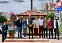 Cristhian Martínez inaugura nuevo módulo turístico en el centro de Tula de Allende