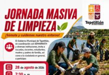 Convoca Gobierno de Tepetitlán a jornada de limpieza en el Vertedor