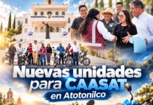Entregan 16 nuevas motocicletas a CAASAT para reforzar servicio de agua en Atotonilco