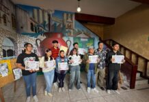 Exponen dibujos de niñas, niños y jóvenes en el Museo Comunitario Atotonilli