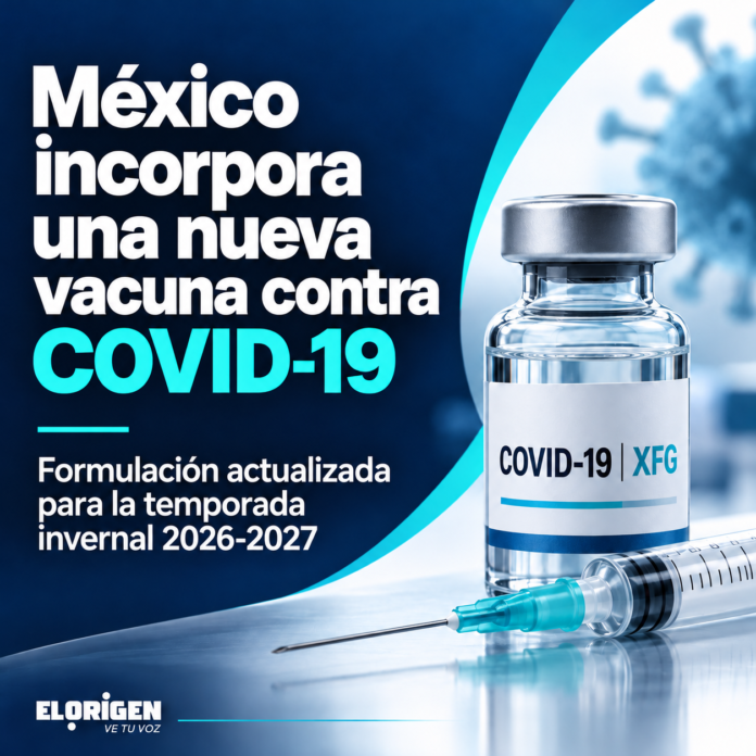 Frasco y jeringa con logotipo El Origen