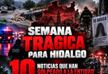 10 noticias trágicas que han golpeado a Hidalgo esta semana