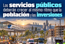 Los servicios públicos deberán crecer al mismo ritmo que la población y las inversiones