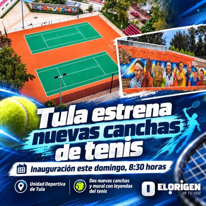 Tula estrena nuevas canchas de tenis
