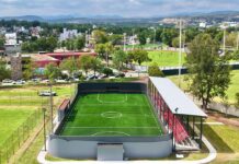 Cristhian Martínez inaugura cancha de futbol 7 en Tula de Allende para impulsar el deporte local